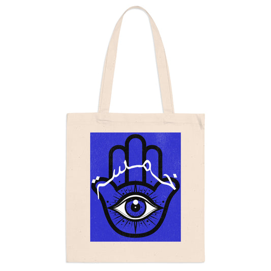 Khamsa Blue Tote Bag