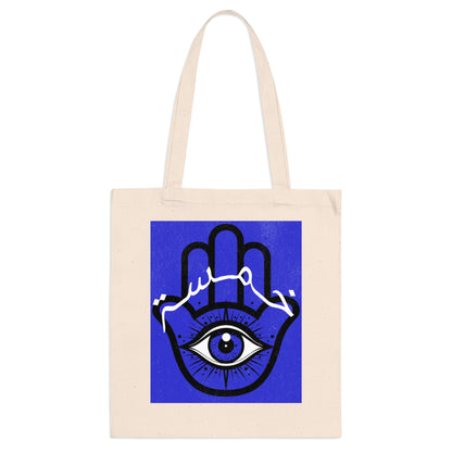 Khamsa Blue Tote Bag