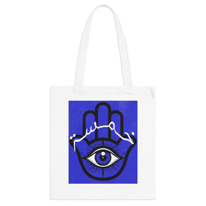 Khamsa Blue Tote Bag