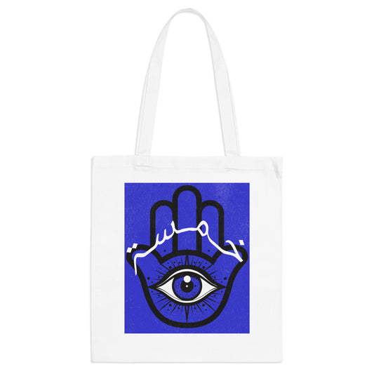 Khamsa Blue Tote Bag